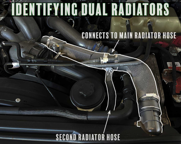 Pusher HD Upper Coolant Tube for 6.7L Powerstroke
