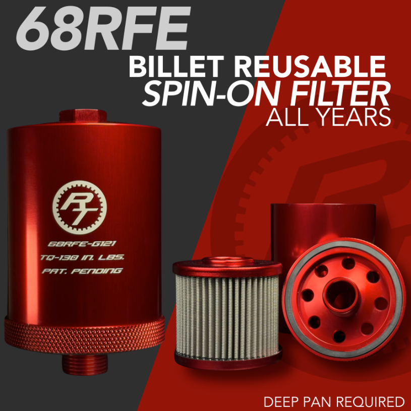 68RFE REUSABLE BILLET SPIN ON FILTER